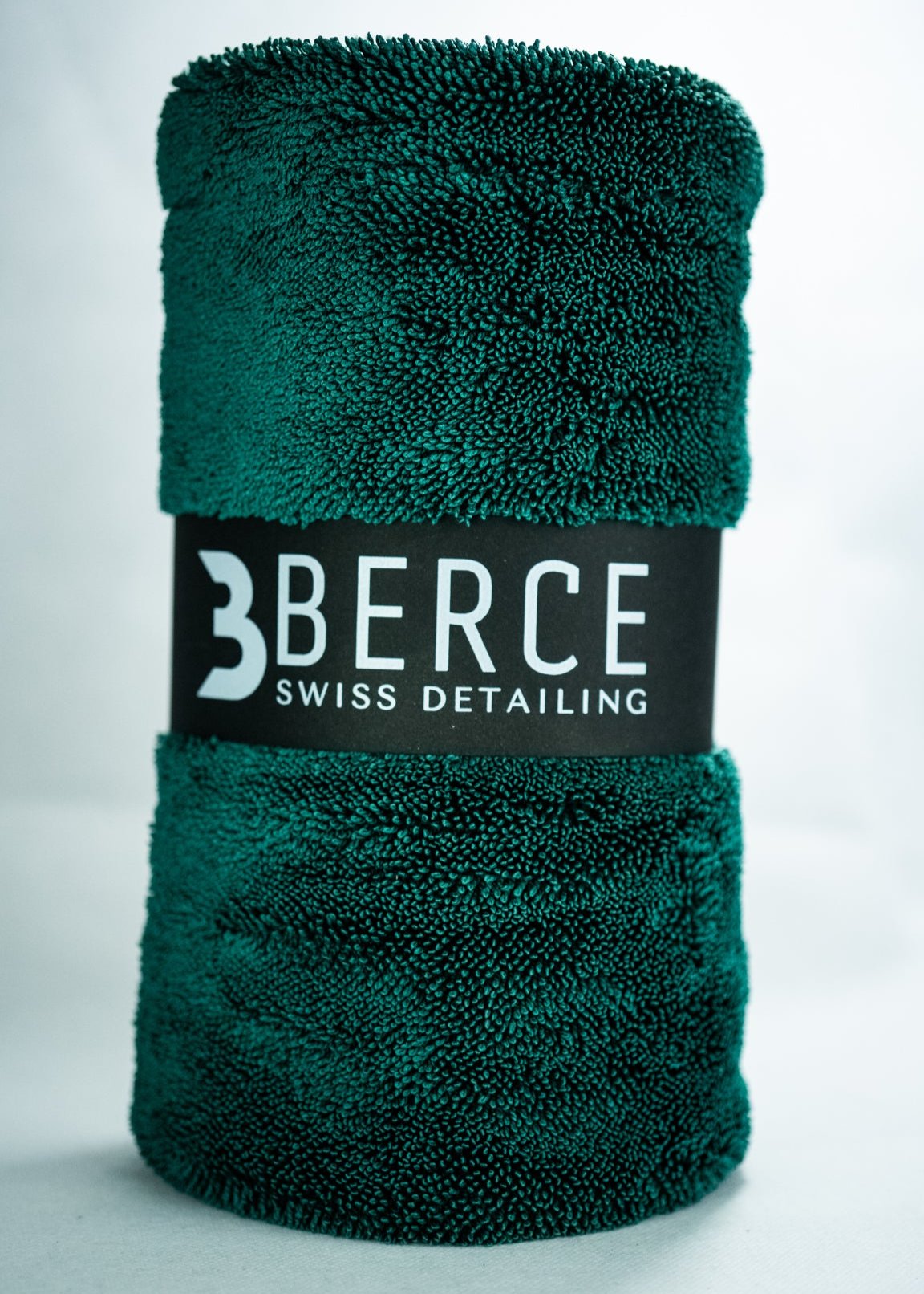 BERCE Dry3  M – Kompaktes Premium-Trockentuch Grün für streifenfreie Fahrzeugpflege, 1400gsm - Berce